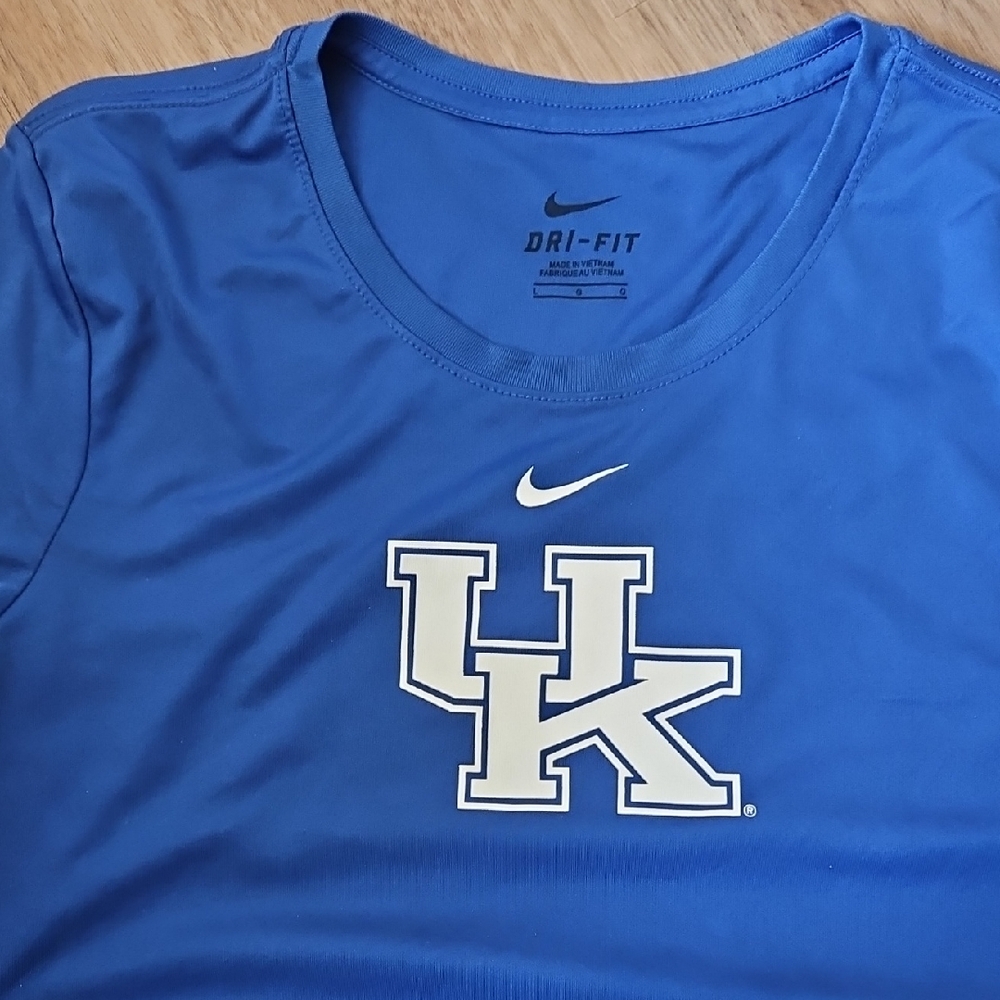 Nike Blue Dri-FIT T-Shirt with UK Logo